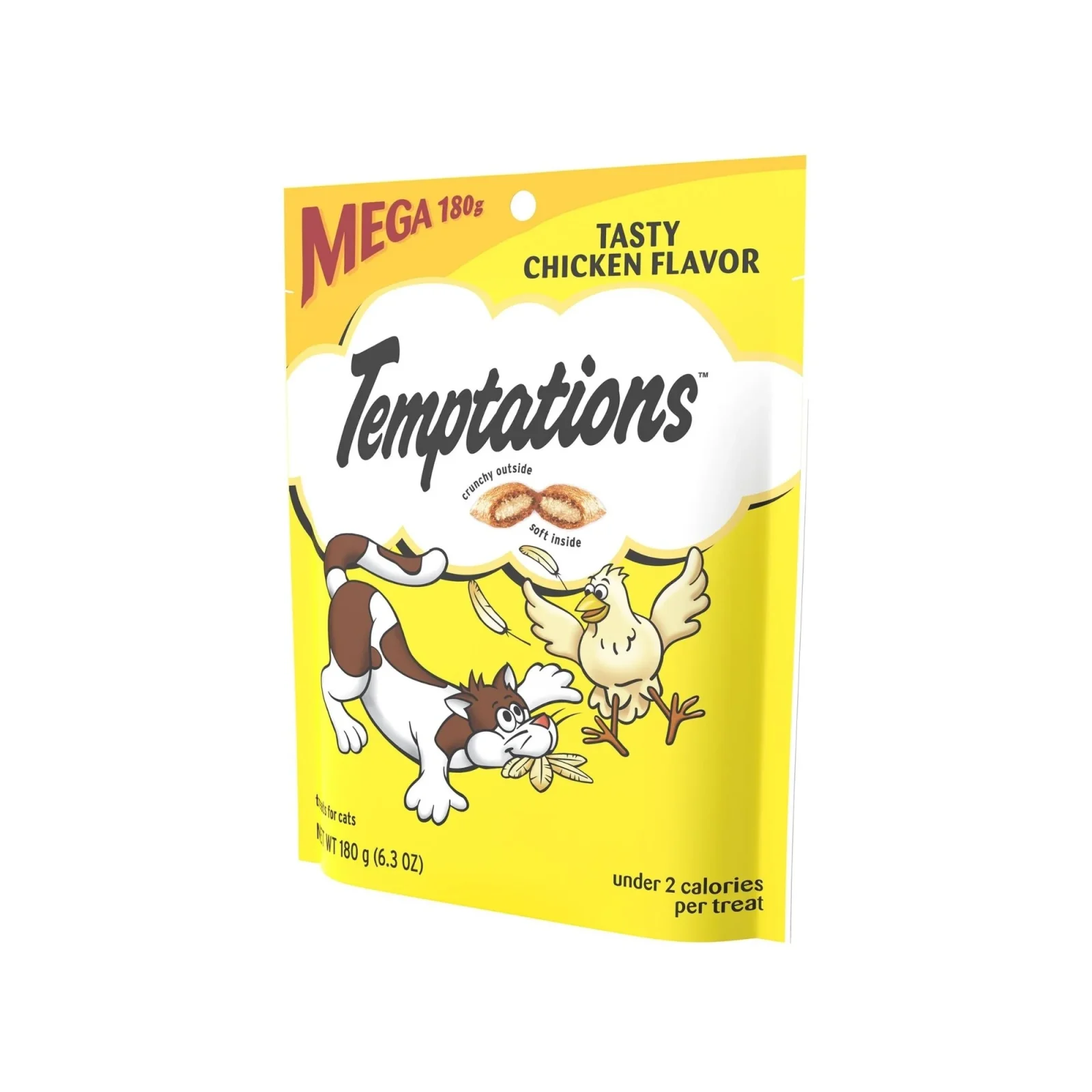 Temptations Classics Crunchy & Soft Adult Cat Treats, Tasty Chicken, 6.3 oz - Image 2