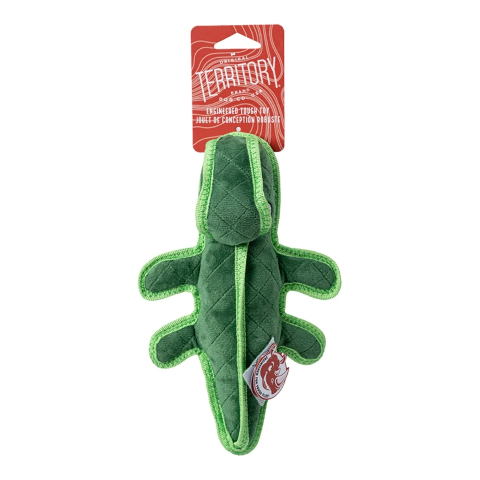 Territory Durable Plush Gator Dog Toy, 10 Inch