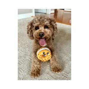 Territory Plush Bagel Dog Toy, 4 Inch
