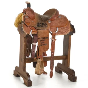 Teskey's Used 13in Patrick Smith Team Roping Trophy Saddle