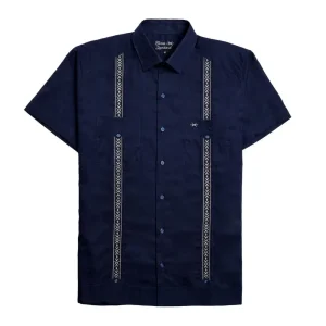 Texas Standard Guayabera Libra Blue Shirt
