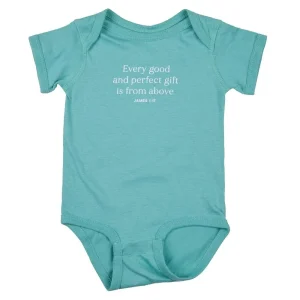 The Anastasia Co Infant Teal Good & Perfect Gift Bodysuit