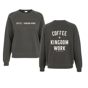 The Anastasia Co Women's ffee + Kingdom Work Charcoal Sweatshirt