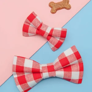 The Brunch At Pickles Gingham Bow Tie