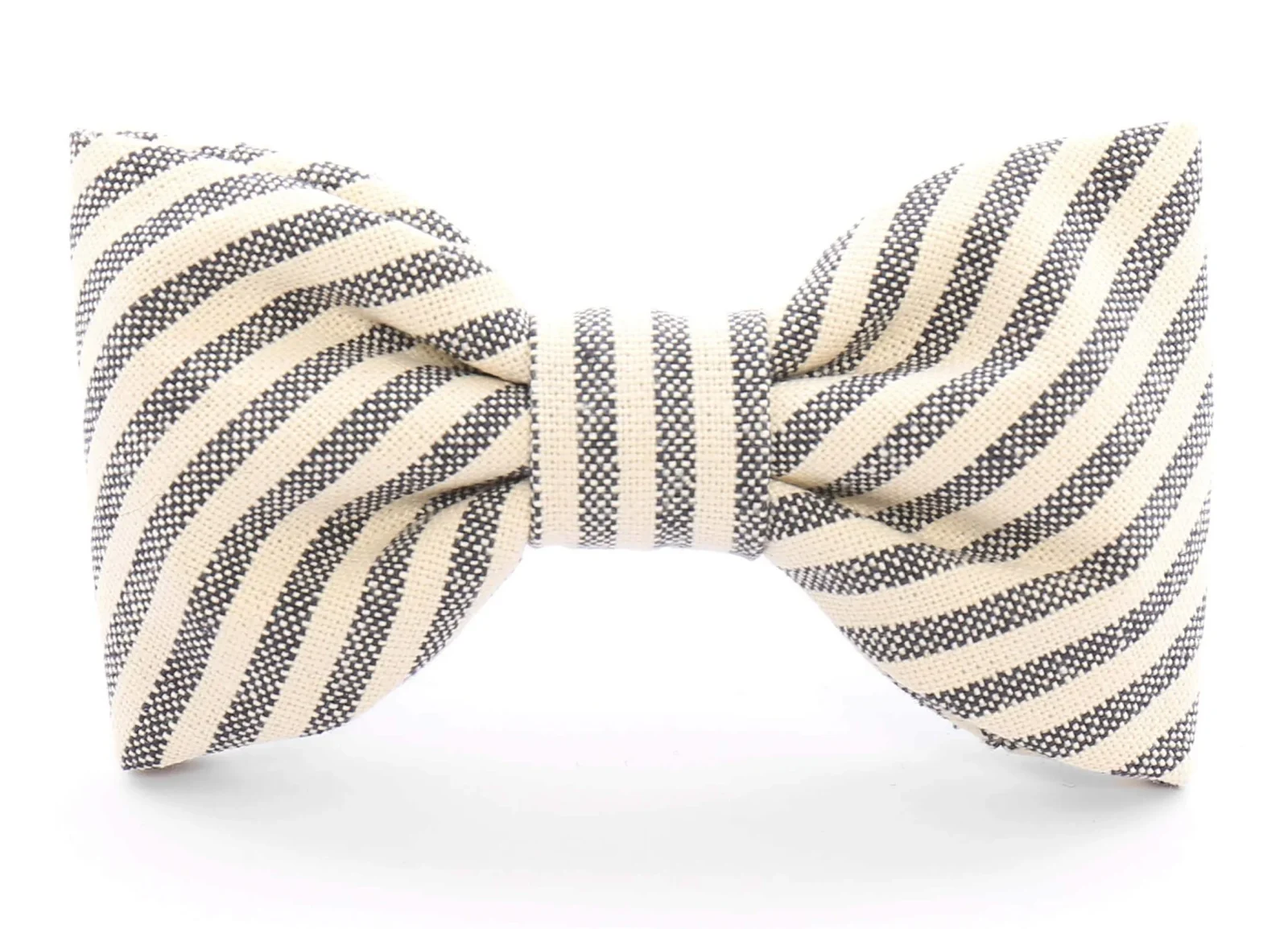 THE FOGGY DOG | Charcoal Stripe Bow Tie