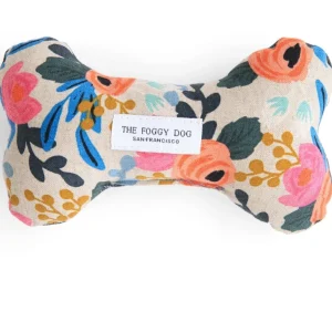 THE FOGGY DOG | Rifle Paper Co. Boho Birds Rosa Dog Toy (White Floral)