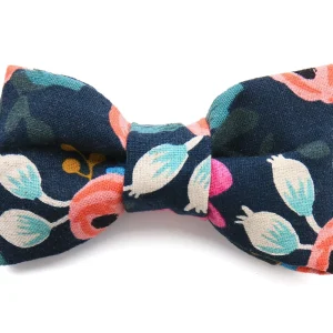 THE FOGGY DOG | Rosa Floral Navy Bow Tie