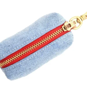 THE FOGGY DOG | Upcycled Light Denim Leash Bag