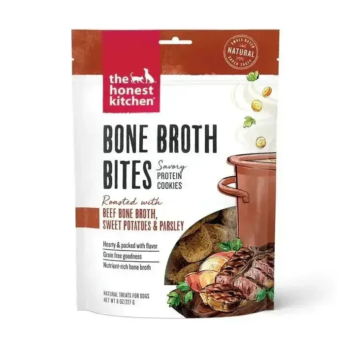 The Honest Kitchen Bone Broth Bites Dog Treats 8oz