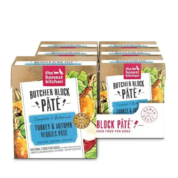 The Honest Kitchen Butcher Block Pate: Turkey & Autumn Veggies Pate Wet Dog Food 6/10.5oz