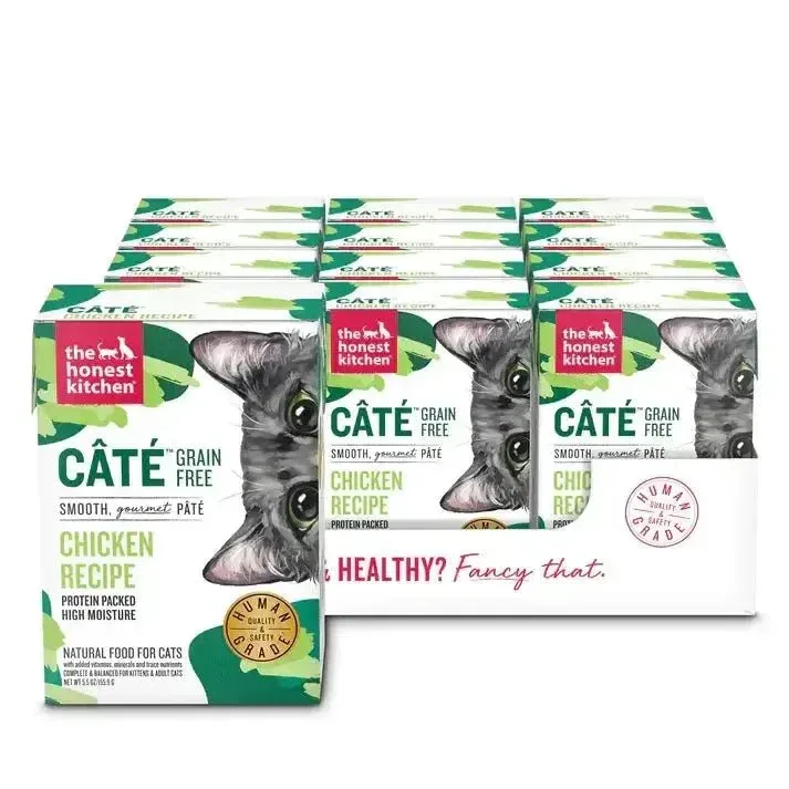 The Honest Kitchen Cate Grain Free Chicken Pate Wet Cat Food 12/5.5oz
