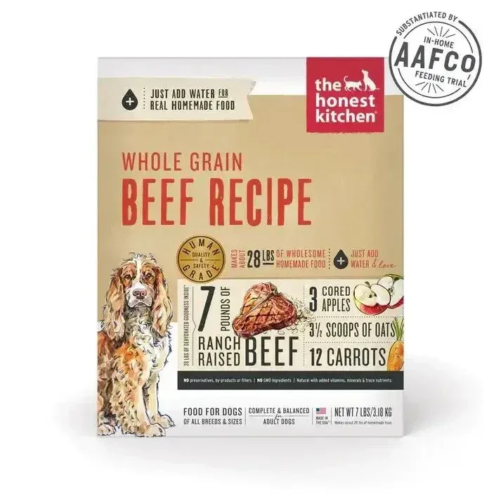 The Honest Kitchen Dehydrated Whole Grain Beef Recipe Dog Food