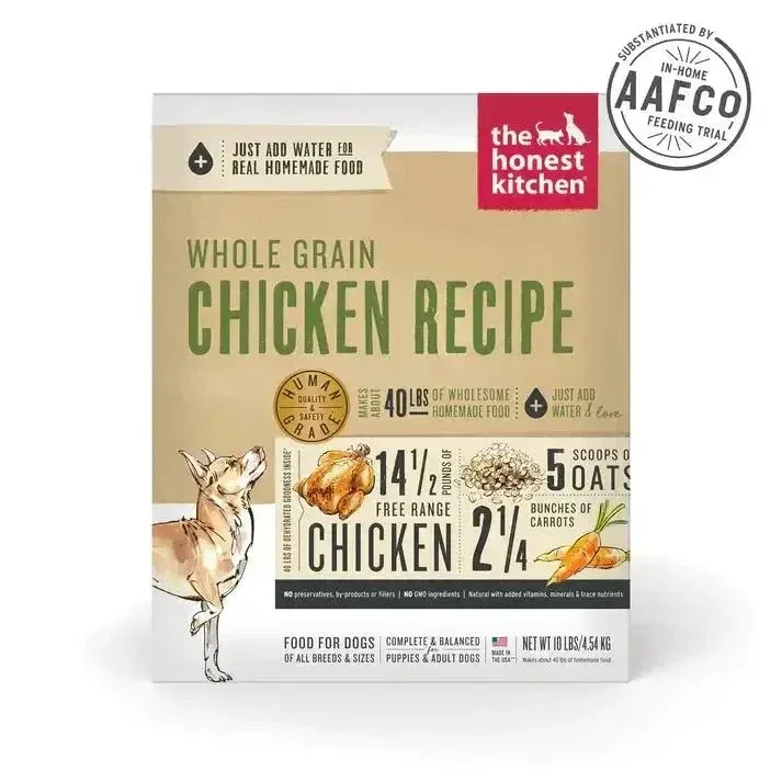 The Honest Kitchen Dehydrated Whole Grain Chicken Recipe Dog Food