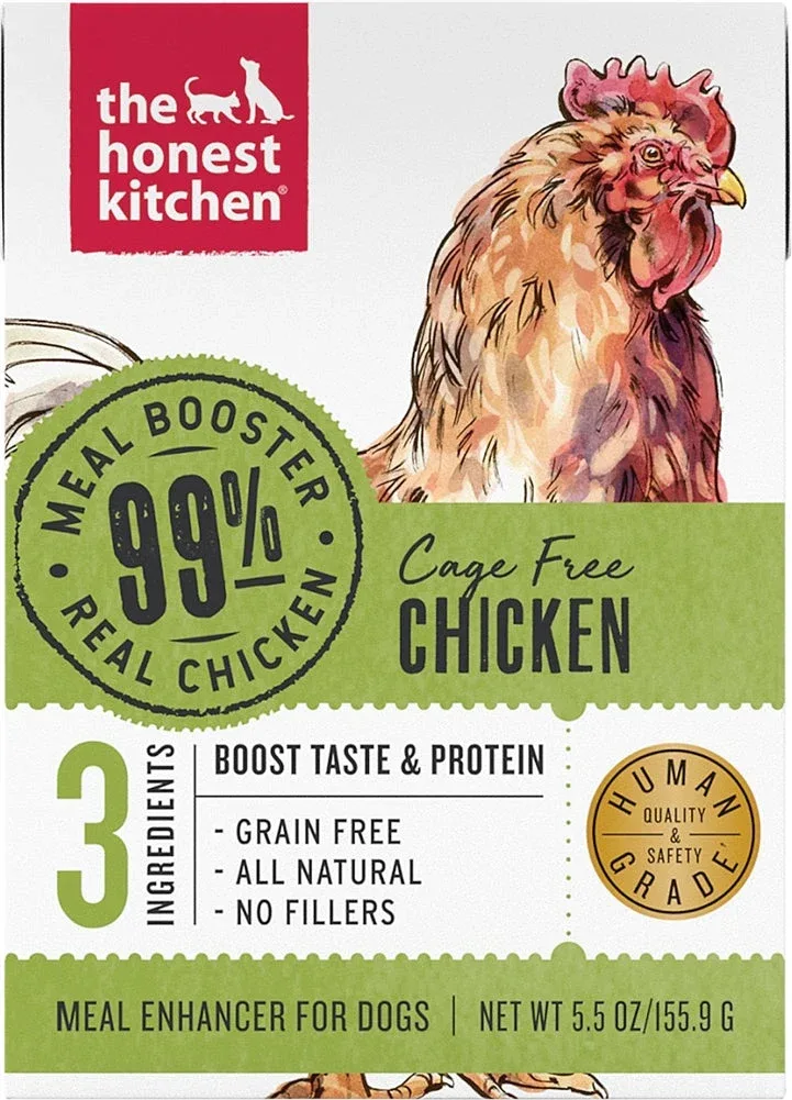 The Honest Kitchen Dog 99% Turkey Meal Booster Wet Dog Food 5.5oz. Carton (Case of 12)