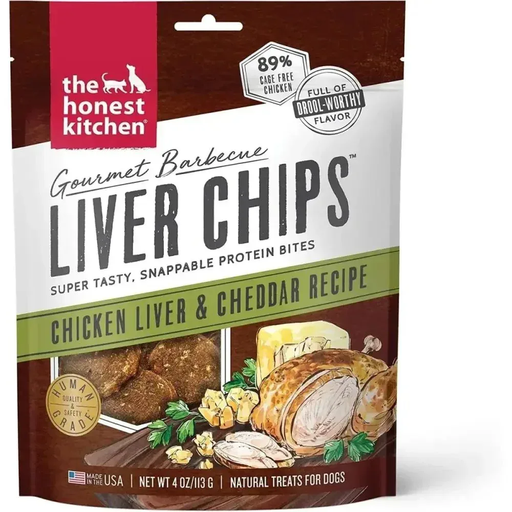 The Honest Kitchen Gourmet Barbecue Liver Chips Dog Treats