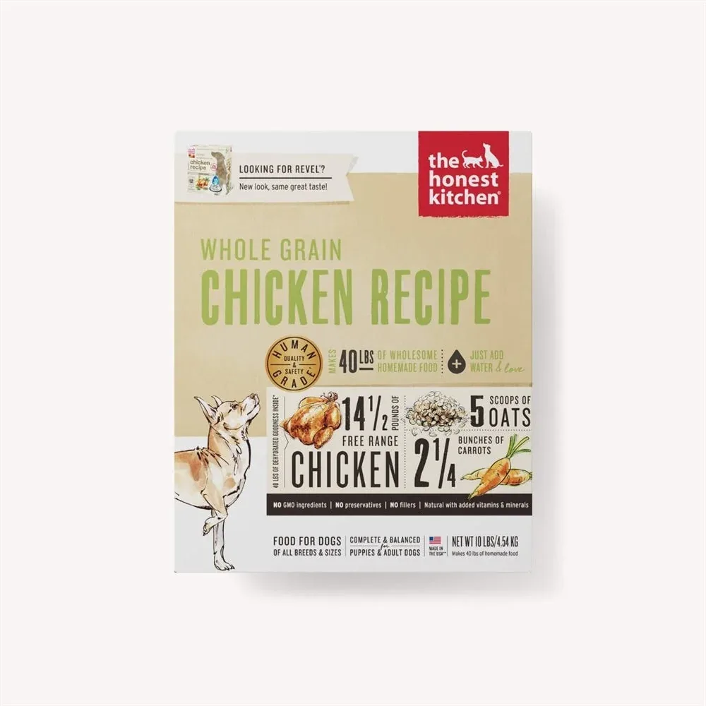 The Honest Kitchen Revel Whole Grain Chicken Dehydrated Dog Food 10 Lbs