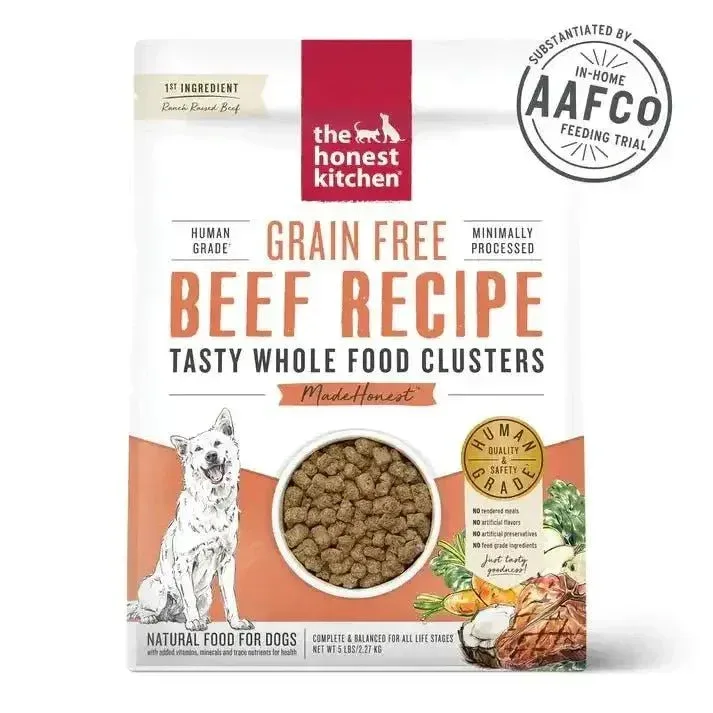 The Honest Kitchen Whole Food Clusters Grain Free Beef Dry Dog Food