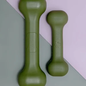 The Perfect Bone Dog Toy in Olive Green (Made in the USA)