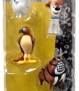 The Secret Life of Pets Mini Pets Max, Gidget, Tiberius & Bulldog Henchman Figure 4-Pack
