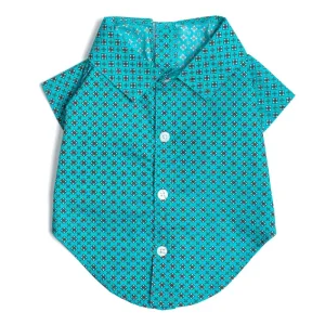 THE WORTHY DOG | Foulard Shirt in Turquoise