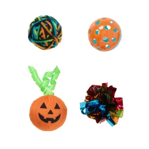 Thrills & Chills™ Halloween Ball Set Cat Toys 4-Pack