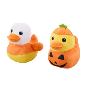 Thrills & Chills™ Halloween Plush Candycorn Pumpkin Dog Toy 2-Pack