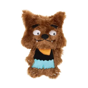 Thrills & Chills™ Halloween Plush Flattie Wolf Dog Toy