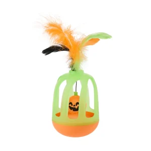 Thrills & Chills™ Halloween Pumpkin Wobble Cat Toy