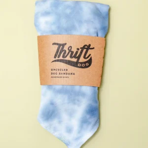 Tie-Dye Dog Bandana in Indigo (Made in the USA)