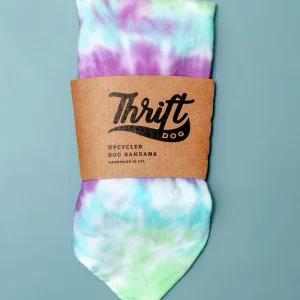 Tie-Dye Dog Bandana in Mood Ring (Made in the USA)