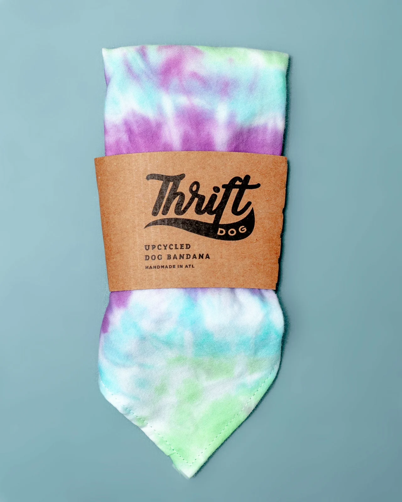 Tie-Dye Dog Bandana in Mood Ring (Made in the USA)