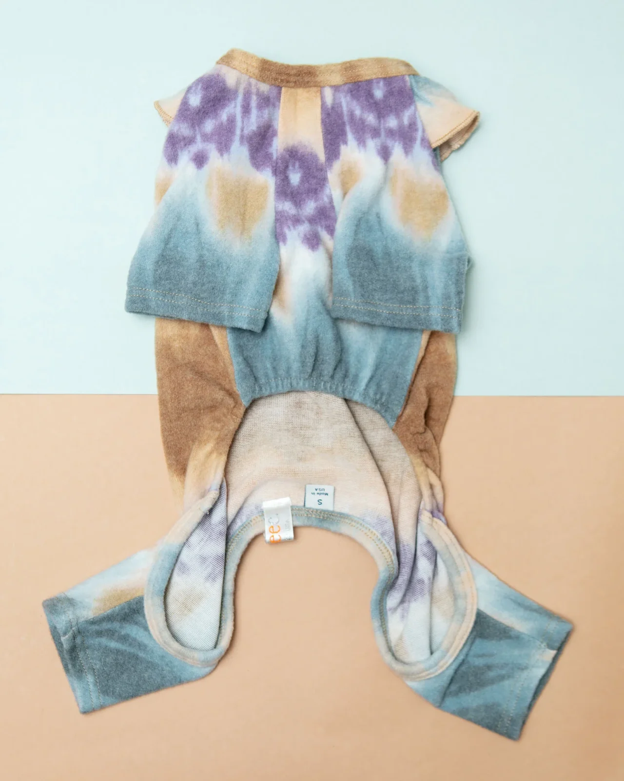 Tie-Dye Ruffle Dog Onesie (Made in the USA) <> - Image 2