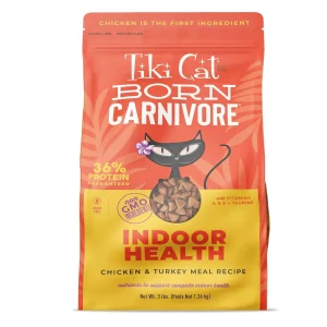 Tiki Pet Cat Born Carnivore Indoor Chicken & Turkey 3Lb