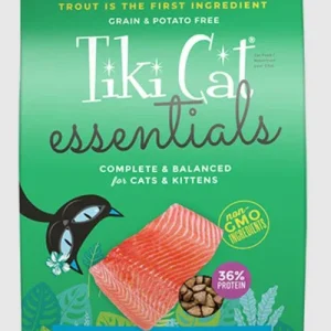 Tiki Pet Cat Essential Grain Free Trout Menhaden Fish 6Lb