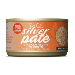 Tiki Pet Cat Silver Pate Chicken 2.4oz. (Case of 12)