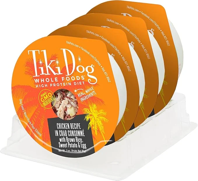 Tiki Pet Dog Luau Chicken Crab Consomme 3oz. (Case of 4) - Image 2