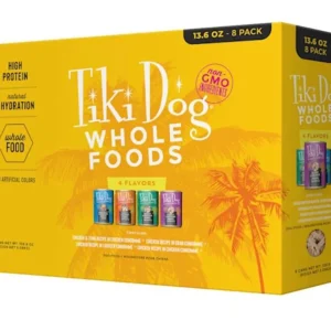Tiki Pet Dog Whole Food 13.6oz. Variety Pack (Case of 8)