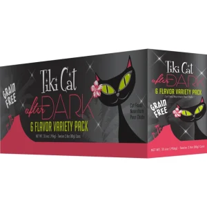 Tiki Pets Cat After Dark 2.8oz. Variety Pack (Case of 12)