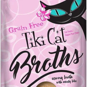 Tiki Pets Cat Broth Salmon 1.3oz. Pouch (Case of 12)