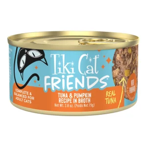 Tiki Pets Cat Friends Tuna & Pumpkin, 2.8 oz Pouch