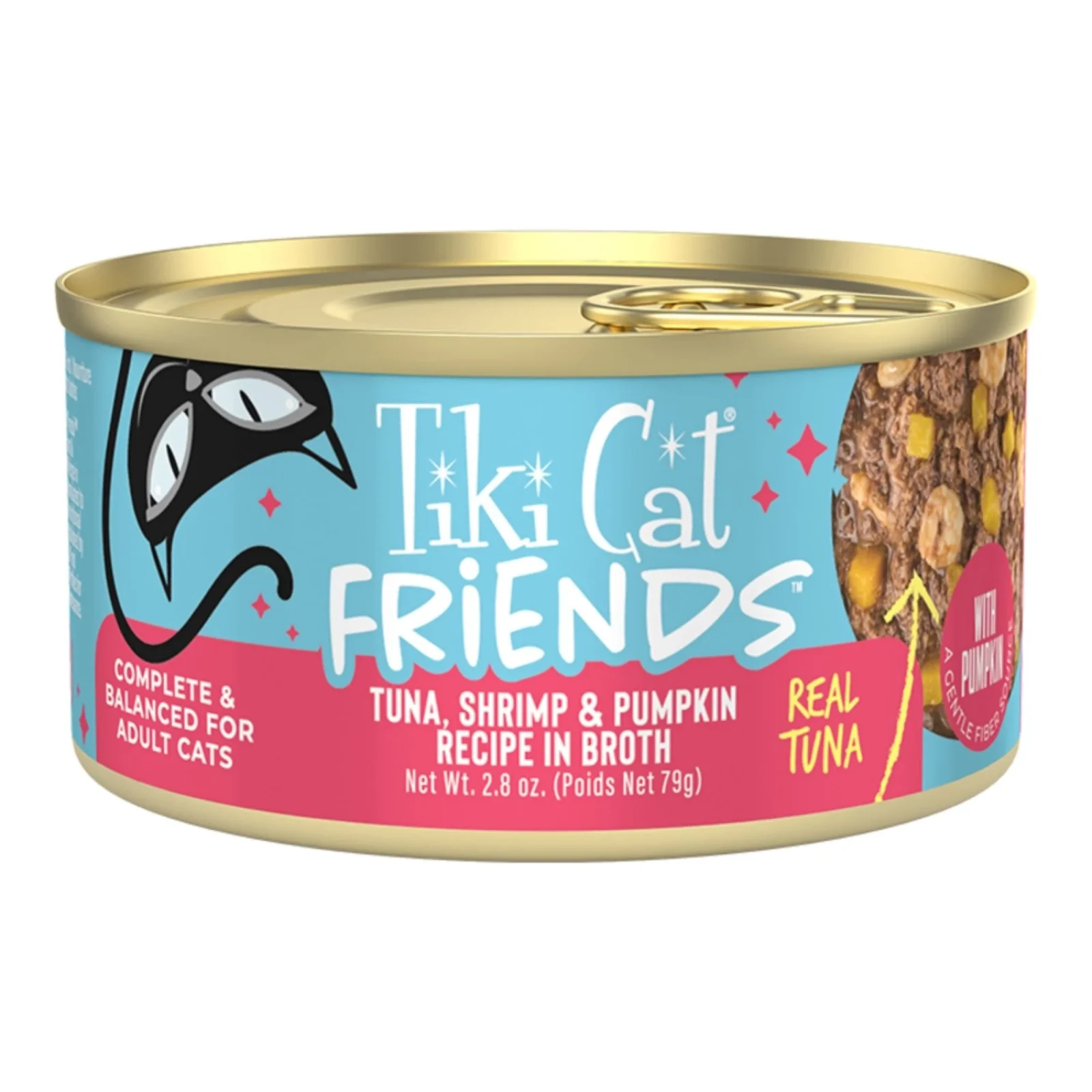 Tiki Pets Cat Friends Tuna Shrimp & Pumpkin, 2.8 oz
