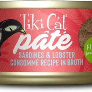 Tiki Pets Cat Grill Sardines and Lobster Consomme' Pate 2.8oz. (Case of 12)