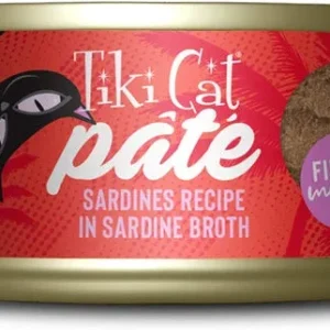 Tiki Pets Cat Grill Sardines Pate 2.8oz. (Case of 12)