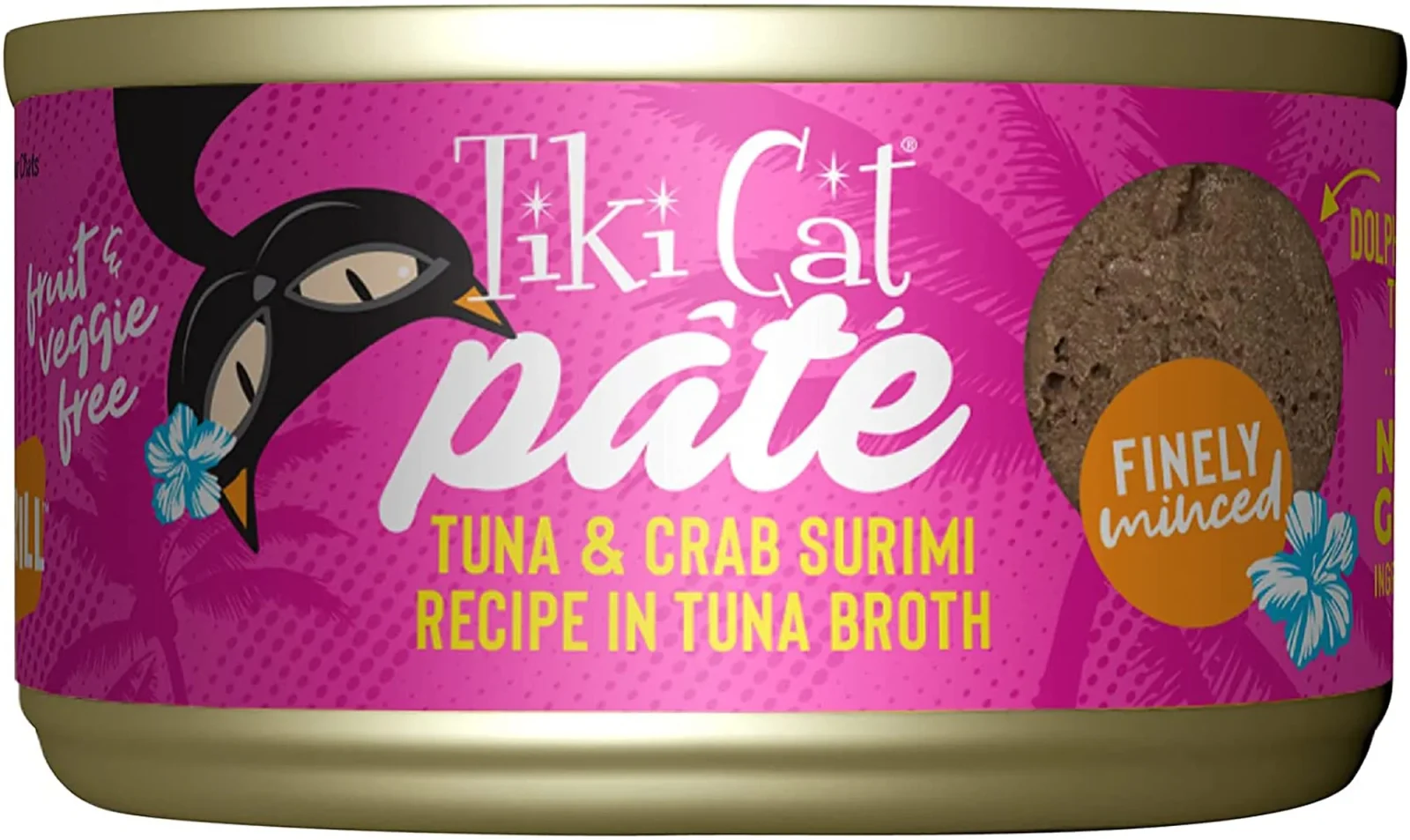 Tiki Pets Cat Grill Tuna and Crab Surimi Pate 2.8oz. (Case of 12)