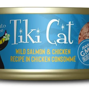Tiki Pets Cat Napili Luau Wild Salmon & Chicken 2.8oz.(Case of 12)