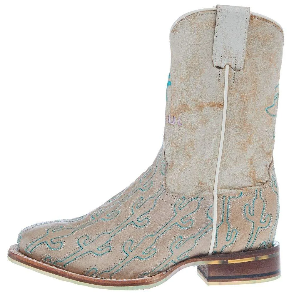Tin Haul Kids Cacstitch and Cactus Toss Sole Boot - Image 2