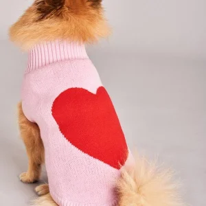 TINY WOLF | Love Heart Dog Sweater