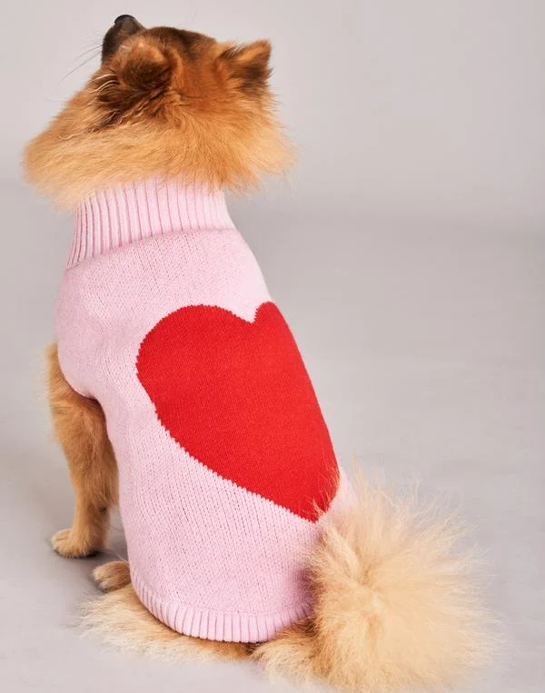 TINY WOLF | Love Heart Dog Sweater