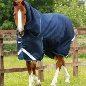 Titan 200g Turnout Rug with Snug-Fit Neck Cover Navy