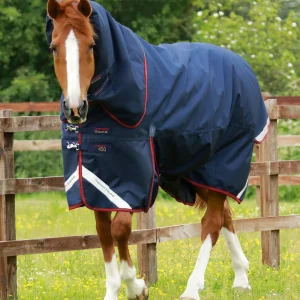 Titan 450g Turnout Rug with Snug-Fit Neck Cover Navy